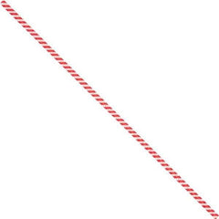 Made in USA - 12" Long, Bag Tie - Red/White - Industrial Tool & Supply