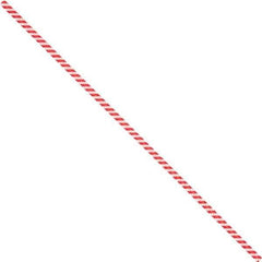 Made in USA - 10" Long, Bag Tie - Red/White - Industrial Tool & Supply