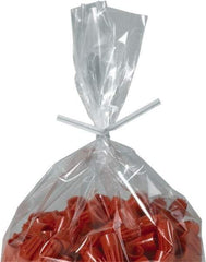 Made in USA - 12" Long, Bag Tie - White - Industrial Tool & Supply