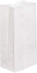Made in USA - Kraft Grocery Bag - 7-1/16 x 4-1/2 x 13-3/4, White - Industrial Tool & Supply