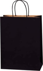 Made in USA - Kraft Grocery Bag - 10 x 5 x 13, Black - Industrial Tool & Supply