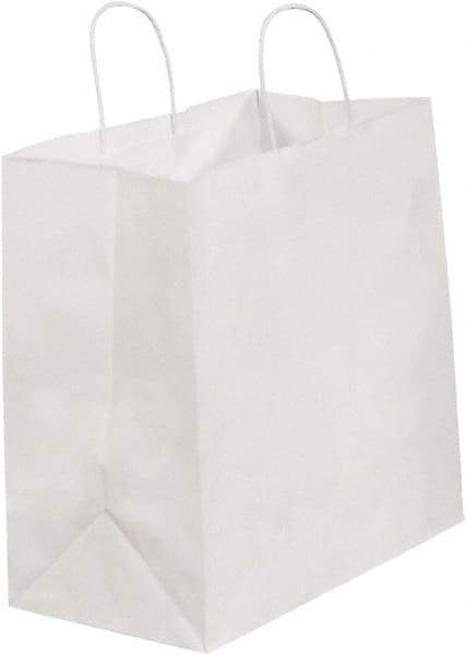 Made in USA - Kraft Grocery Bag - 13 x 7 x 13, White - Industrial Tool & Supply