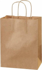 Made in USA - Kraft Grocery Bag - 8 x 4-1/2 x 10-1/4, Kraft - Industrial Tool & Supply