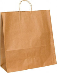Made in USA - Kraft Grocery Bag - 18 x 7 x 18-3/4, Kraft - Industrial Tool & Supply