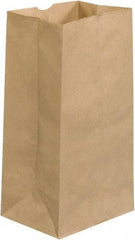 Made in USA - Kraft Grocery Bag - 8-1/4 x 6-1/8 x 15-7/8, Kraft - Industrial Tool & Supply