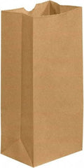 Made in USA - Kraft Grocery Bag - 5-1/4 x 3-7/16 x 10-15/16, Kraft - Industrial Tool & Supply