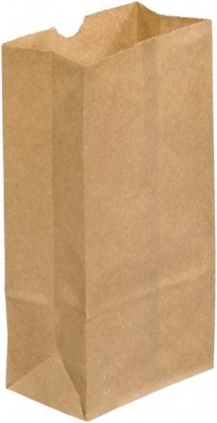 Made in USA - Kraft Grocery Bag - 3 x 1-7/8 x 5-7/8, Kraft - Industrial Tool & Supply