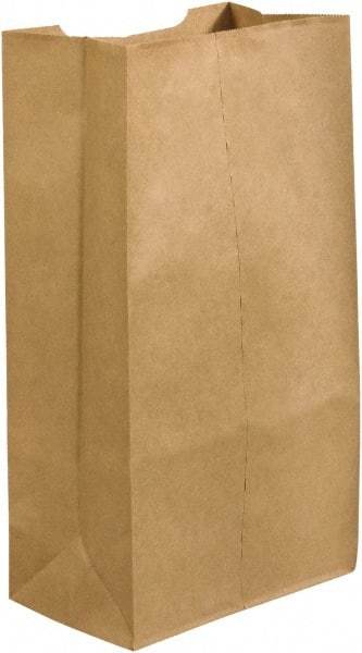 Made in USA - Kraft Grocery Bag - 12 x 7 x 21-3/4, Kraft - Industrial Tool & Supply