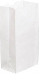 Made in USA - Kraft Grocery Bag - 6-1/8 x 4 x 12-3/8, White - Industrial Tool & Supply