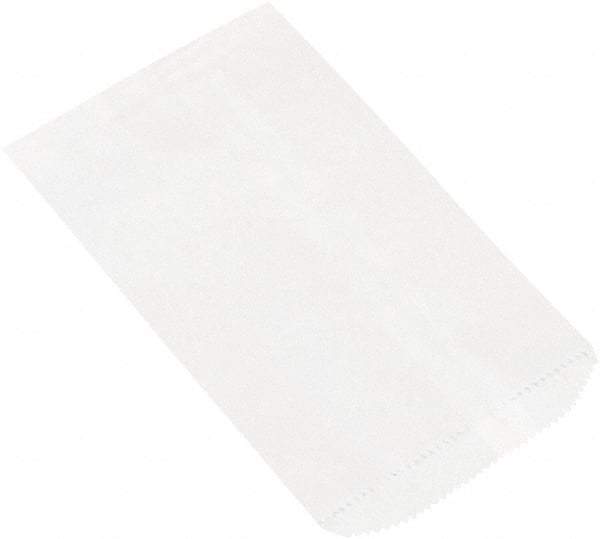 Made in USA - Kraft Grocery Bag - 6-1/4 x 9-1/4, White - Industrial Tool & Supply