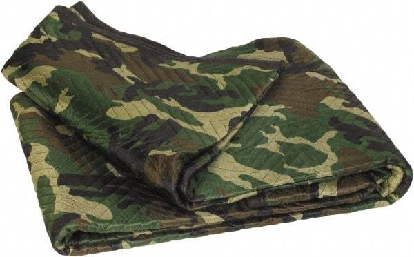 Value Collection - 72" Long x 80" Wide Cotton/Poly Blend Tarp & Dust Cover - Camouflage - Industrial Tool & Supply