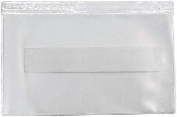 Superscan - 50 Piece Clear Press-On Vinyl Envelope - 2" High x 3-1/2" Wide - Industrial Tool & Supply