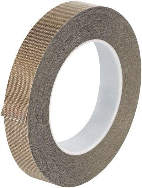 Made in USA - 36 Yd Long x 3/4" Wide, Brown Silicone PTFE Tape - 10 mil Thick - Industrial Tool & Supply