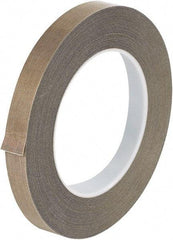 Made in USA - 36 Yd Long x 3/8" Wide, Brown Silicone PTFE Tape - 3 mil Thick - Industrial Tool & Supply