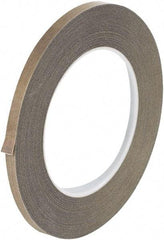 Made in USA - 18 Yd Long x 1/4" Wide, Brown Silicone PTFE Tape - 3 mil Thick - Industrial Tool & Supply