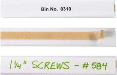 Made in USA - 1" Long x 6" Wide, Self Adhesive Back, Label Holder - Clear - Industrial Tool & Supply