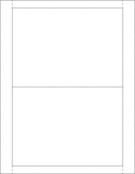 Made in USA - 100 Card Sleeves - 5 x 7" - Industrial Tool & Supply