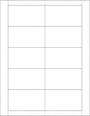 Made in USA - 500 Card Sleeves - 2 x 3-1/2" - Industrial Tool & Supply