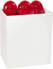 Made in USA - 30" Wide, 1 Compartment, 200#/ECT-32-B Corrugated Pamphlet & Literature Displays - White - Industrial Tool & Supply