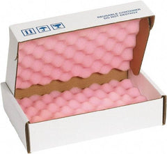 Made in USA - 12" Long x 8" Wide, Antistatic Foam Shippers - Pink & White, Standard Grade - Industrial Tool & Supply