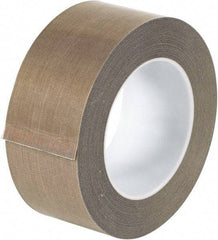 Made in USA - 18 Yd Long x 2" Wide, Brown Silicone PTFE Tape - 5 mil Thick - Industrial Tool & Supply