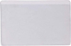 Superscan - 50 Piece Clear Press-On Vinyl Envelope - 4" High x 6" Wide - Industrial Tool & Supply