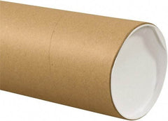 Made in USA - 6" Diam x 48" Long Round Jumbo Mailing Tubes - 1 Wall, Kraft (Color) - Industrial Tool & Supply