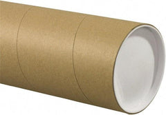 Made in USA - 5" Diam x 60" Long Round Jumbo Mailing Tubes - 1 Wall, Kraft (Color) - Industrial Tool & Supply