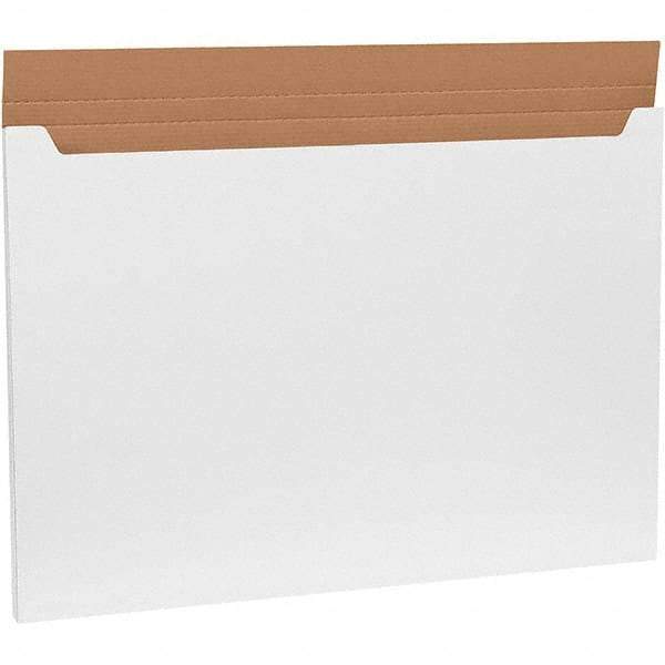 Made in USA - 26" Wide x 38" Long x 1" High Rectangle Crush Proof Mailers - 1 Wall, White - Industrial Tool & Supply