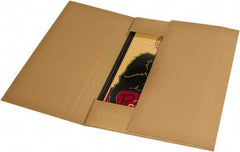 Made in USA - 30" Wide x 36" Long x 6" High Rectangle Crush Proof Mailers - 1 Wall, Kraft (Color) - Industrial Tool & Supply