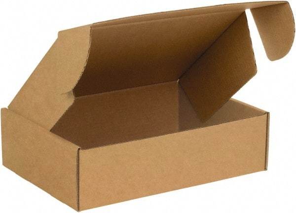 Made in USA - 12" Wide x 16" Long x 4" High Rectangle Crush Proof Mailers - 1 Wall, Kraft (Color) - Industrial Tool & Supply