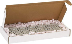 Made in USA - 14" Wide x 24" Long x 4" High Rectangle Crush Proof Mailers - 1 Wall, White - Industrial Tool & Supply