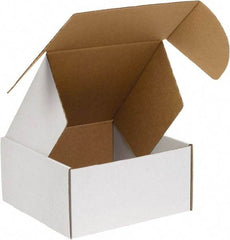 Made in USA - 12" Wide x 12" Long x 6" High Rectangle Crush Proof Mailers - 1 Wall, White - Industrial Tool & Supply
