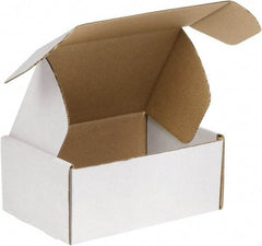 Made in USA - 12" Wide x 18" Long x 6" High Rectangle Crush Proof Mailers - 1 Wall, White - Industrial Tool & Supply
