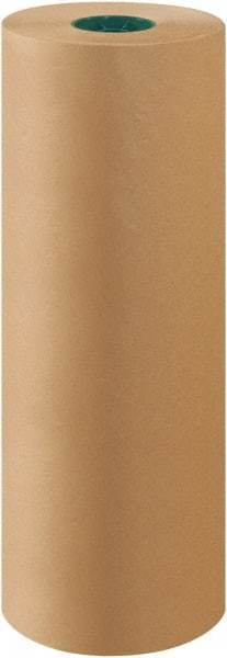 Made in USA - 1,000' Long x 24" Wide Roll of Virgin Kraft Paper - 30 Lb Paper Weight - Industrial Tool & Supply