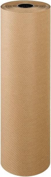 Made in USA - 300' Long x 36" Wide Roll of Indented Kraft Paper - 60 Lb Paper Weight - Industrial Tool & Supply