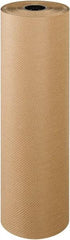 Made in USA - 300' Long x 36" Wide Roll of Indented Kraft Paper - 60 Lb Paper Weight - Industrial Tool & Supply