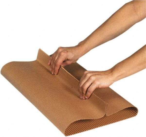 Made in USA - 25' Long x 18" Wide Roll of Singleface Corrugated - Industrial Tool & Supply