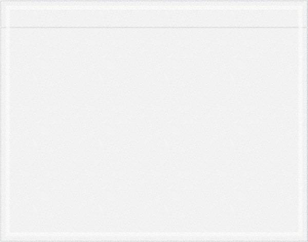 Value Collection - 1,000 Piece, 7" Long x 5-1/2" Wide, Packing List Envelope - Unprinted, Clear - Industrial Tool & Supply