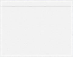 Value Collection - 1,000 Piece, 7" Long x 5-1/2" Wide, Packing List Envelope - Unprinted, Clear - Industrial Tool & Supply