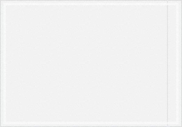 Value Collection - 1,000 Piece, 7" Long x 10" Wide, Packing List Envelope - Unprinted, Clear - Industrial Tool & Supply