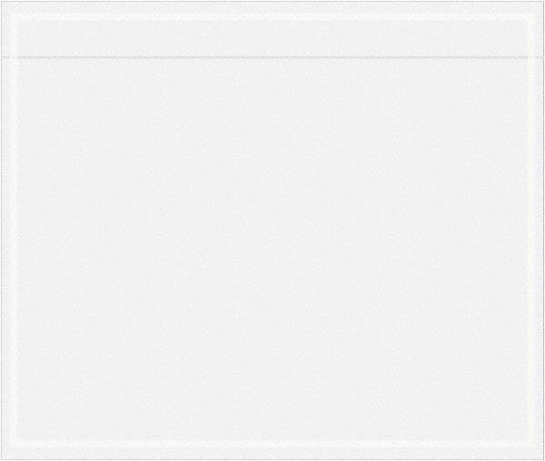 Value Collection - 1,000 Piece, 6-1/2" Long x 5-1/2" Wide, Packing List Envelope - Unprinted, Clear - Industrial Tool & Supply