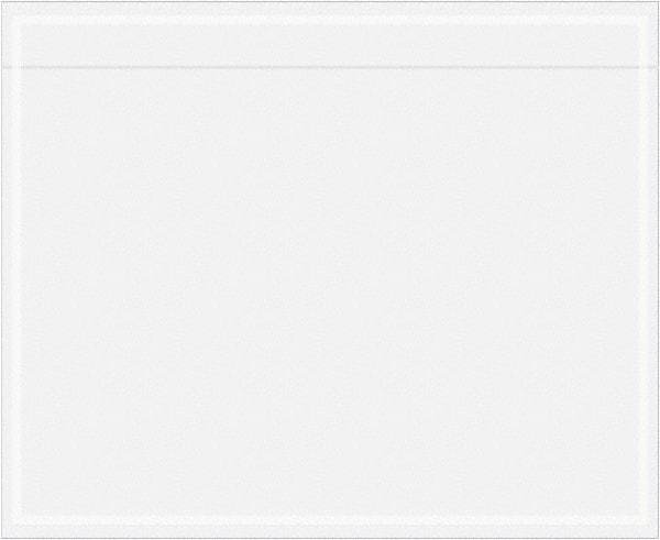 Value Collection - 1,000 Piece, 5-1/2" Long x 4-1/2" Wide, Packing List Envelope - Unprinted, Clear - Industrial Tool & Supply