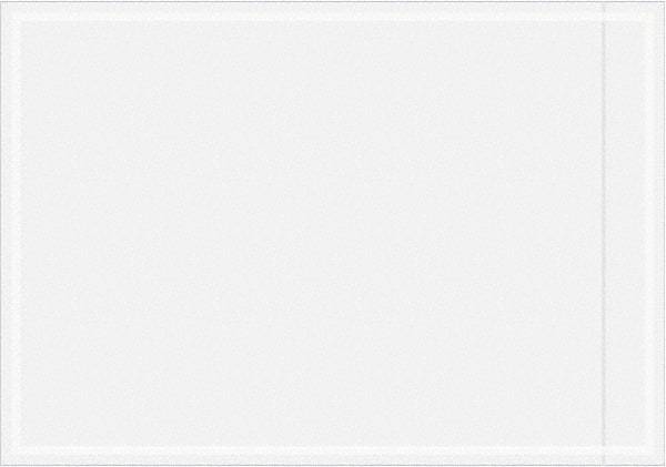 Value Collection - 1,000 Piece, 3-1/2" Long x 5" Wide, Packing List Envelope - Unprinted, Clear - Industrial Tool & Supply