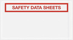 Value Collection - 1,000 Piece, 5-1/2" Long x 10" Wide, Packing List Envelope - Material Safety Data Sheets Enclosed, Clear - Industrial Tool & Supply