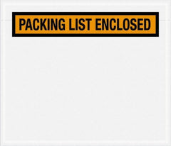 Value Collection - 1,000 Piece, 7" Long x 6" Wide, Packing List Envelope - Packing List Enclosed, Orange - Industrial Tool & Supply