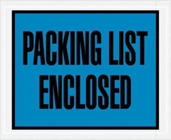 Value Collection - 1,000 Piece, 4-1/2" Long x 5-1/2" Wide, Packing List Envelope - Packing List Enclosed, Blue - Industrial Tool & Supply