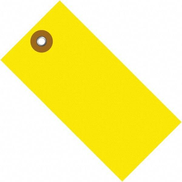 Dupont - 2-3/4" High x 1-3/8" Long, Safety & Facility Blank Tag - Yellow Spunbonded Olefin - Industrial Tool & Supply