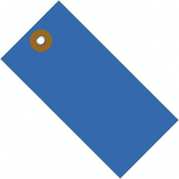 Dupont - 3-1/4" High x 1-5/8" Long, Safety & Facility Blank Tag - Blue Spunbonded Olefin - Industrial Tool & Supply