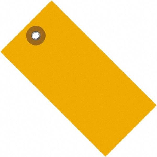 Dupont - 3-1/4" High x 1-5/8" Long, Safety & Facility Blank Tag - Orange Spunbonded Olefin - Industrial Tool & Supply